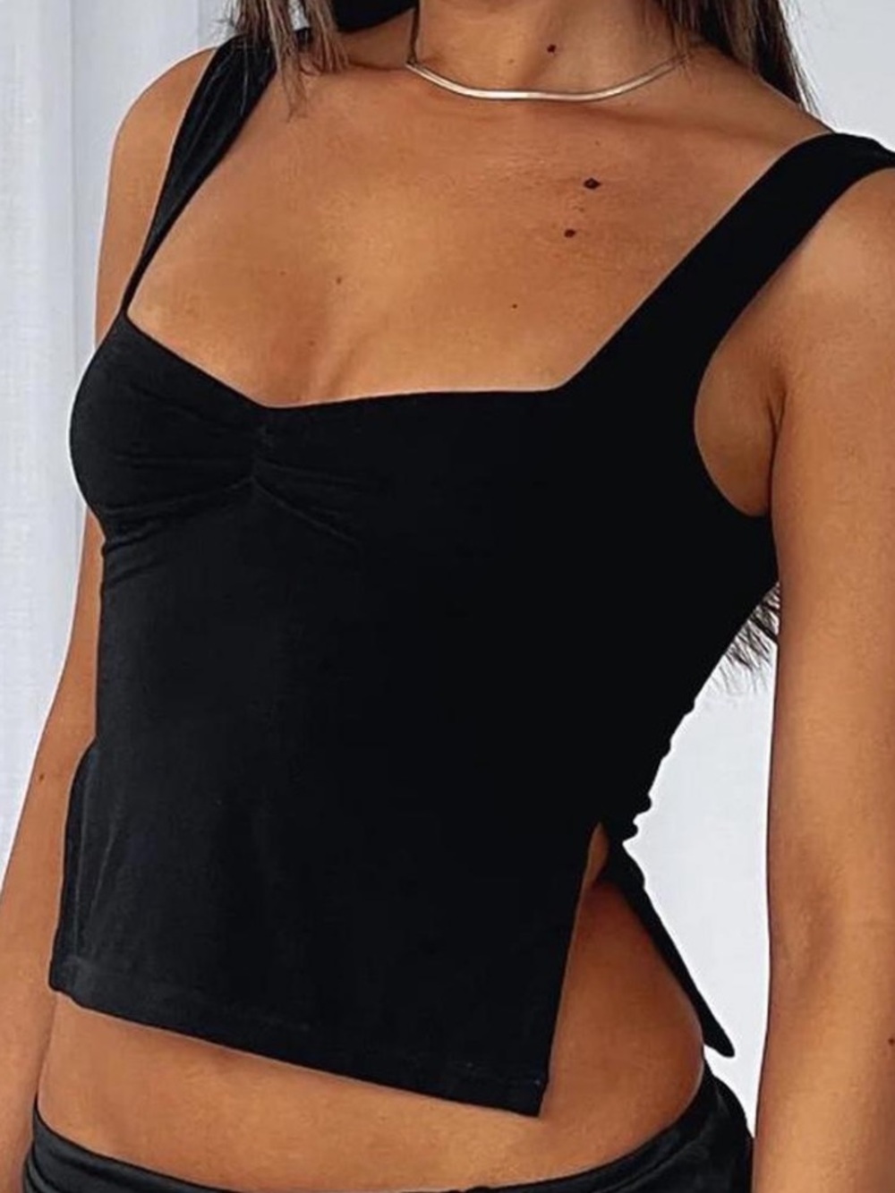 WHITE FOX black tank top